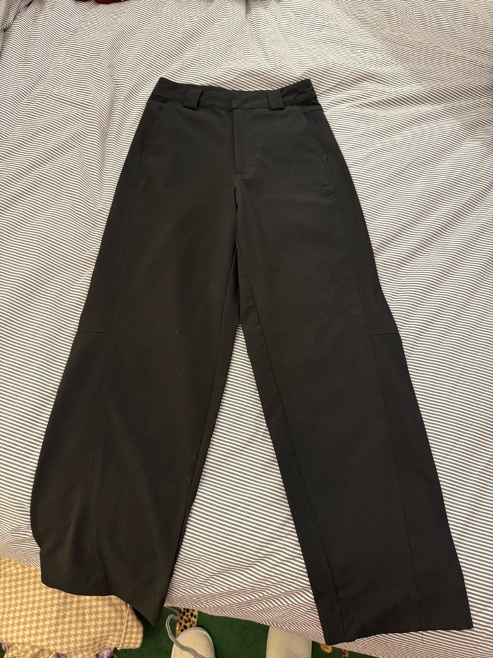 Zara Black Wide-Leg Dress Pants